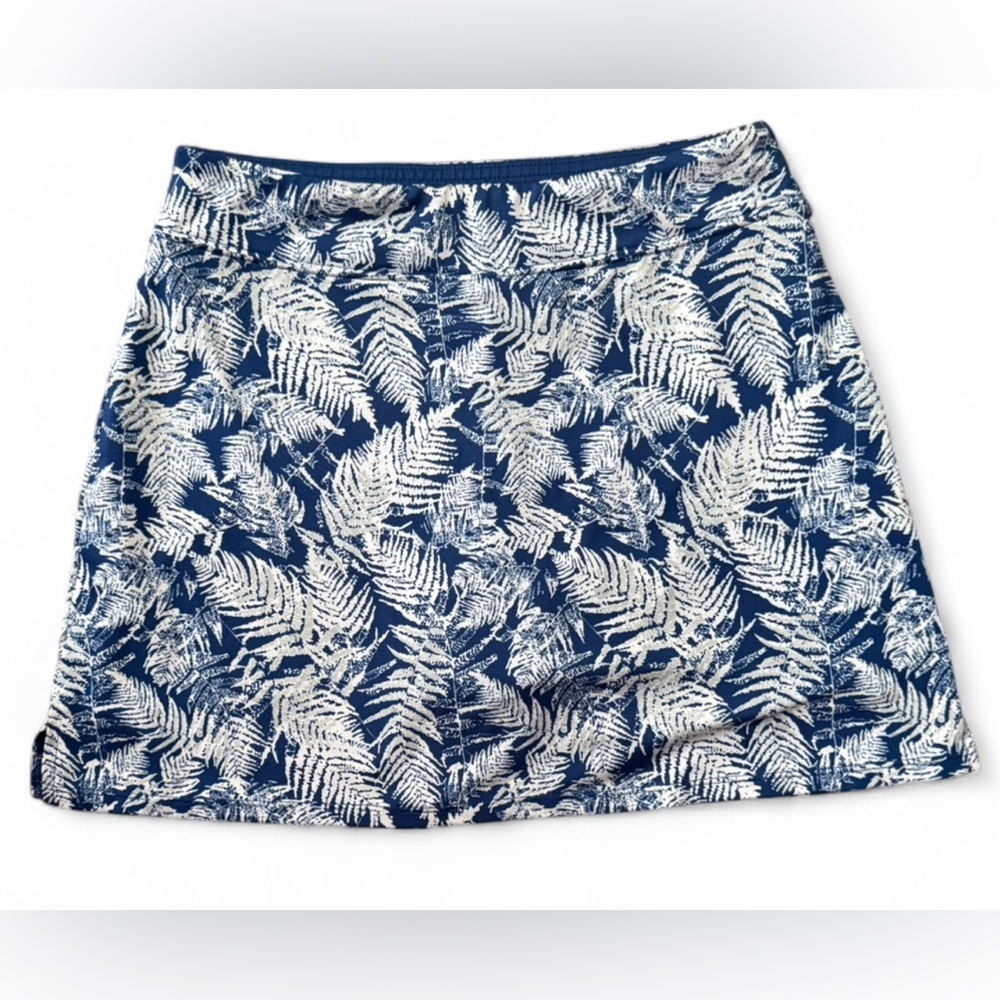 Tranquility by Colorado Clothing Blue and White Fern Mini Skort